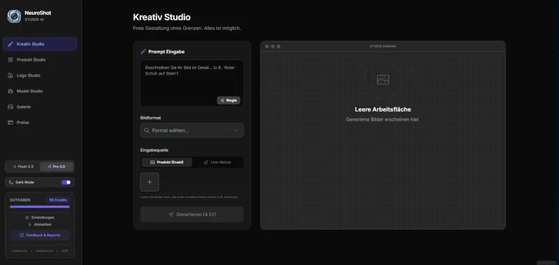 NeuroShot Kreativ-Studio Demo